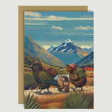 Travellin On Native Birds - Card