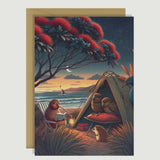 Travellin On Kiwi - Card