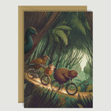 Travellin On Hedgehog - Card