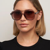 Otra Sunnies - Kori-Trans Olive/ Brown Fade