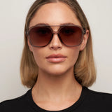 Otra Sunnies - Kori-Trans Olive/ Brown Fade