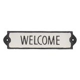 Cast Iron Sign 'Welcome'