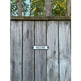 Cast Iron Sign 'Welcome'