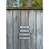 Cast Iron Sign 'Secret Garden'