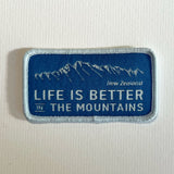 Life is Better - Iron on Patch - Blue