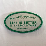 Life is Better - Iron on Patch - Green