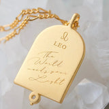 Leo Zodiac Necklace - Gold