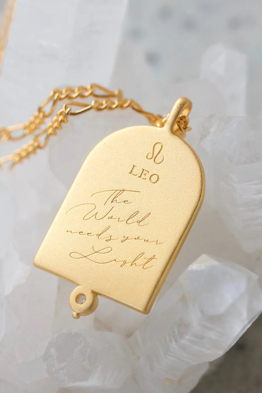 Leo Zodiac Necklace - Gold