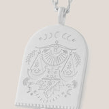 Libra Zodiac Necklace - Silver