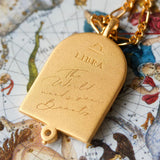 Libra Zodiac Necklace - Gold