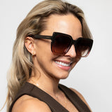 Locello Sunnies - MacKenzie - Ombre Plum Brown