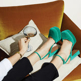 The Lou Coupe Glass - Set of 2 / Blue