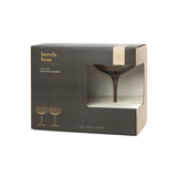 The Lou Coupe Glass - Set of 2 / Smoke