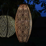 Outdoor LED Solar Lantern - Long Oval 20cm