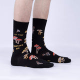 Let That Shiitake Go! Mens Crew Socks