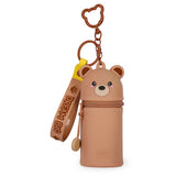 Coin Purse with Key Ring - Teddy Bear
