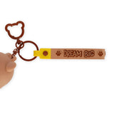 Coin Purse with Key Ring - Teddy Bear