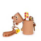 Coin Purse with Key Ring - Teddy Bear