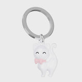 White Cat - Keychain