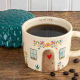 Lidded Mug - Cup Of Cozy Cottage