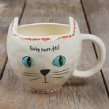 Folk Mug - Cat Purrfect Cream
