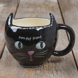 Folk Mug - Cat Purrfect Black