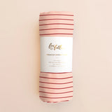 Strawberry Stripe Muslin Wrap Swaddle