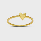 Aphrodite Heart Ring Gold