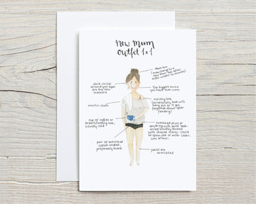 New Mum Outfit - Card