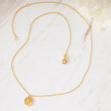 Gold Blossoming Sunflower Choker