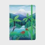 NZ Scene kiwi - A5 Notebook