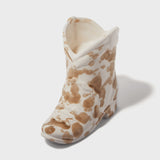 Nashville Cowboy Boot Ceramic Candle - Brown Speckle / Desert