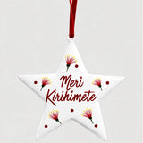 White Pohutukawa Star Decoration