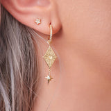 North Star Earrings - Gold