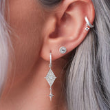 North Star Earrings - Silver