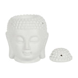 White Buddha Head - Oil Burner