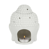 White Buddha Head - Oil Burner