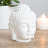 White Buddha Head - Oil Burner