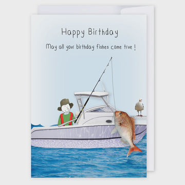 Birthday Fishes - Card