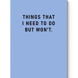 A5 Smooth Soft Cover Notebook-Things I Need To Do