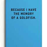 A5 Smooth Soft Cover Notebook-Memory Of A Goldfish
