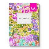 A6 Textured Soft Cover Notebook - Neon Floral Mawson Tulip