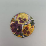 Pocket Mirror - Pansies