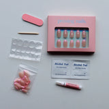 Pressing Nails - Baby Pink Tip (gel)