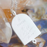 Pisces Zodiac Necklace - Silver
