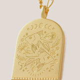 Pisces Zodiac Necklace - Gold