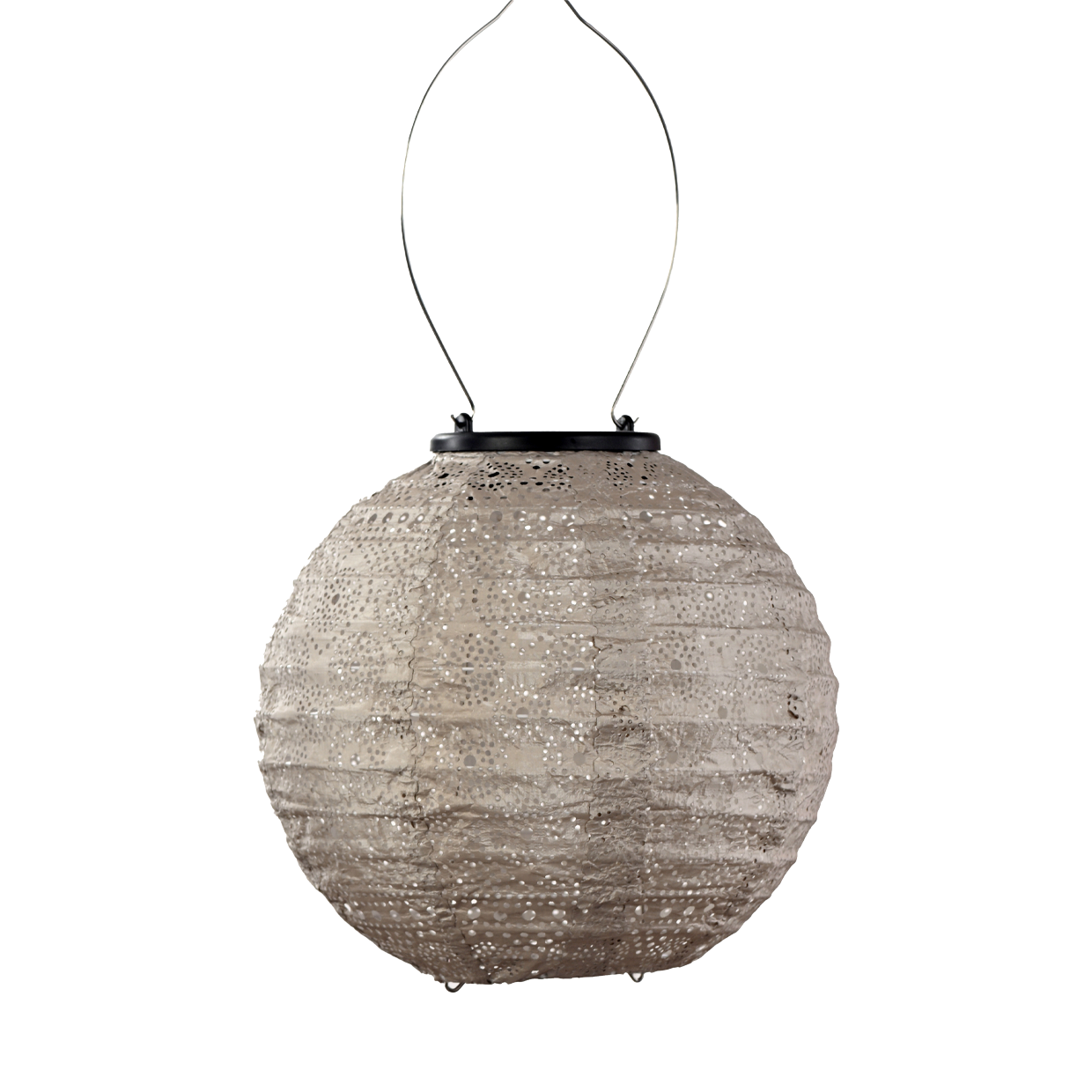 Outdoor LED Solar Lantern - Round 20cm