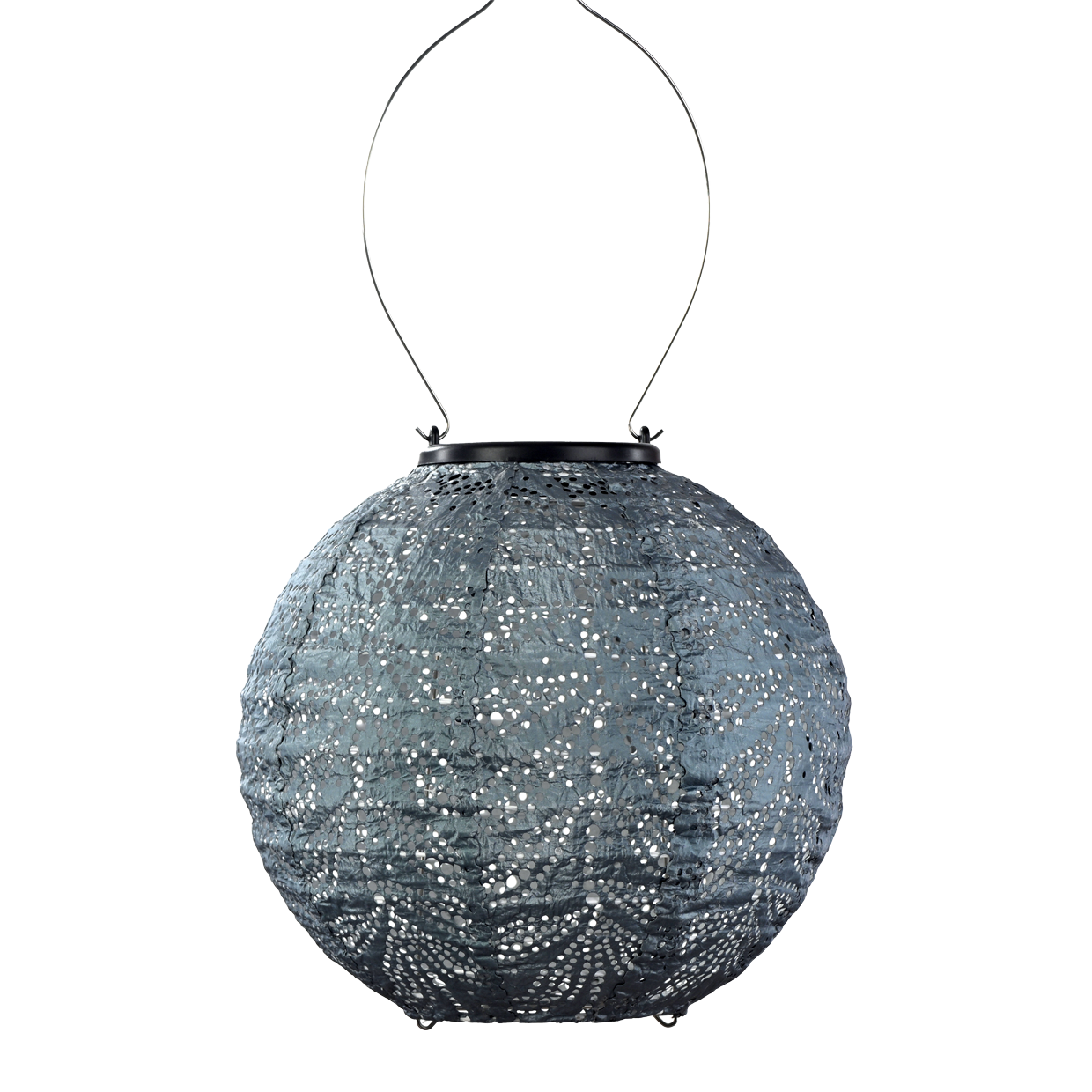 Outdoor LED Solar Lantern - Round 20cm