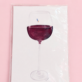 Red Wine Lover Print - A4