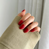 Pressing Nails - Red Oval (gel)